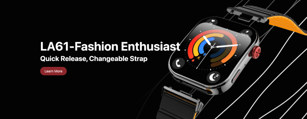 Smartwatch with customizable strap, fashion focused.