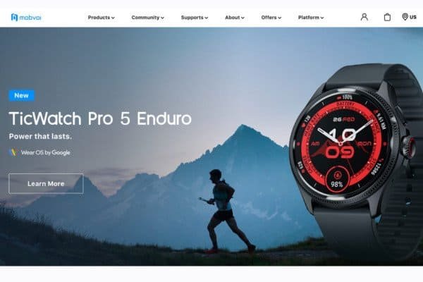 TicWatch Pro 5智能手表，运动和耐用
