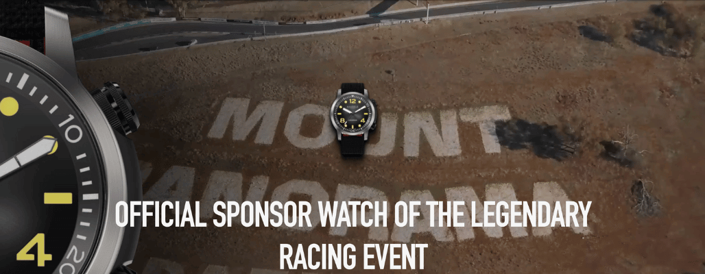 Watch sponsoring Mount Panorama racing event.